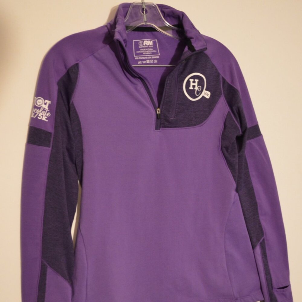 RM Running Man HOT CHOCOLATE 15K Zips Stretch Purple Activewear  Women S